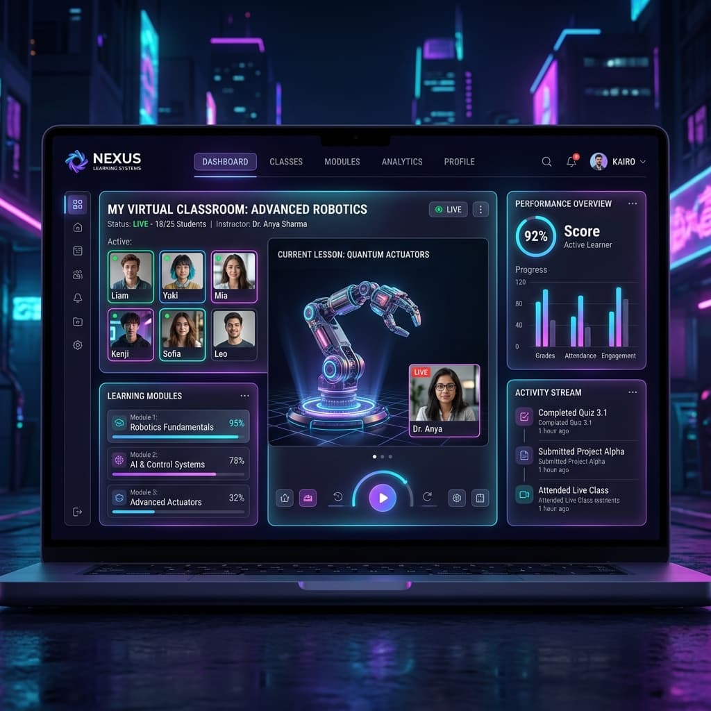 EdTech Dashboard Interface
