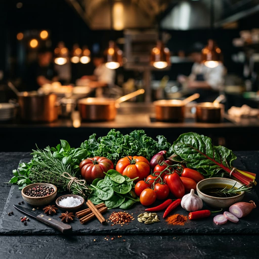 Premium Restaurant Food Grid Mockup