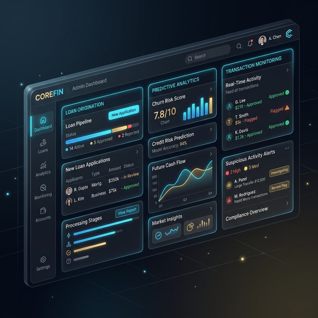Banking Digital Dashboard Mockup