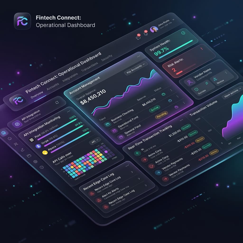 Fintech Digital Dashboard Mockup