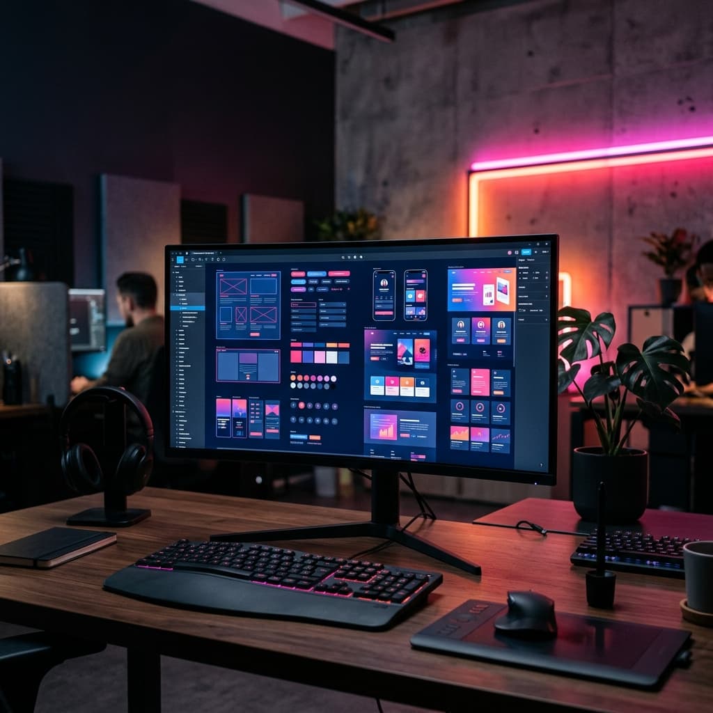 UI UX Design Workspace